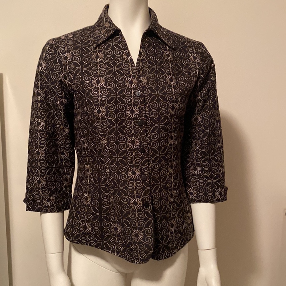 Silkland Blazer Size S 100% Silk Dry Clean Exc Shape